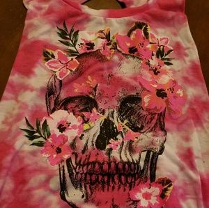 Flowy pink summer tank
